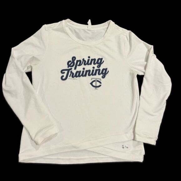 Under Armour Tops - UNDER ARMOUR SHIRT WOMENS SIZE LARGE MLB SPRING TRAINING WHITE TOP​